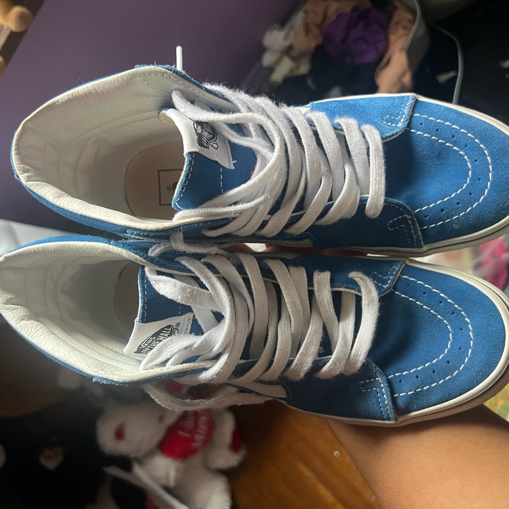 Dazzling Blue Sh8-Hi Vans